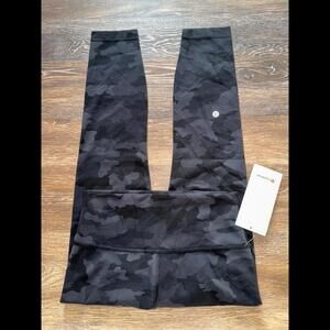 Lululemon Wunder Train High Rise 25” Heritage Camo Black Size 8 NWT